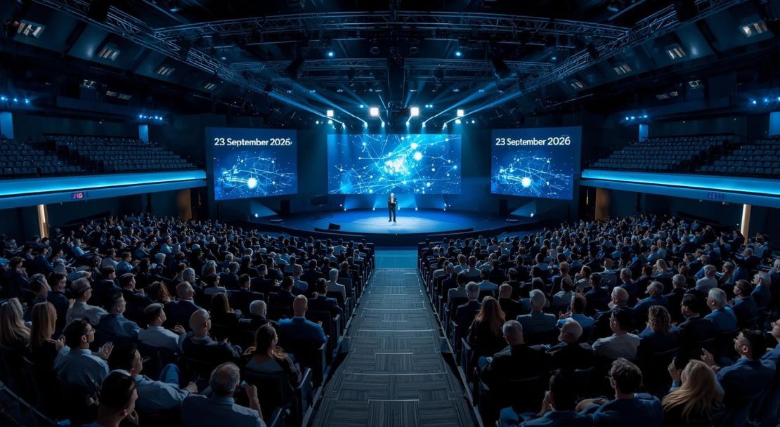 View our main conference hall setup at the Motorcycle Museum Birmingham for Transport Conference 2026. See the stage, audience, and technology setup for our premier transport industry event on 23 September 2026.